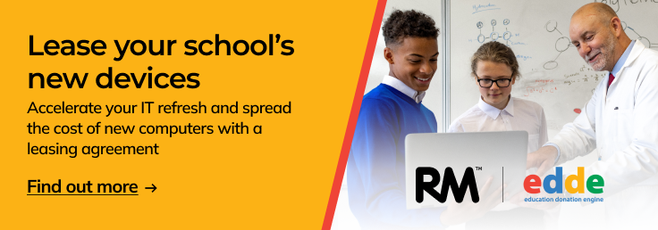 Lease your school's new devices from RM and edde