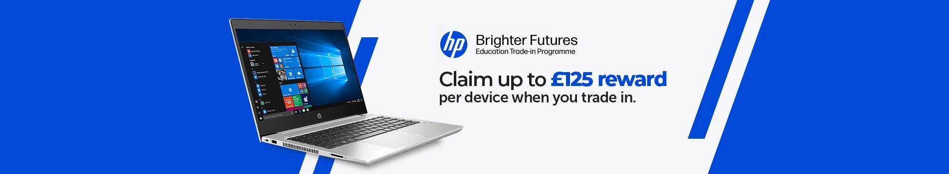 HP Brighter Futures - trade in your old devices for up to £125 reward per device