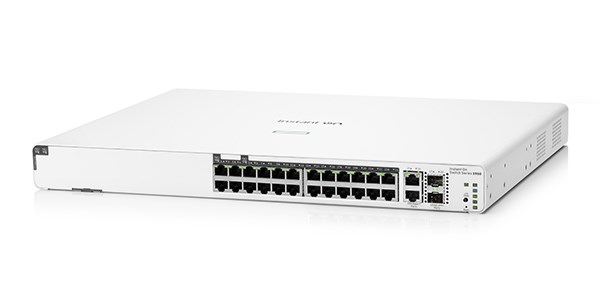 HPE Aruba Networking Aruba Instant On 1960 24G 20p Class4 4p Class6 PoE 2XGT 2SFP+ 370W Managed L2+ Gigabit Ethernet (10/100/1000) Power over Ethernet (PoE) 1U White