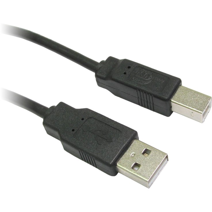 Cables Direct CDL-102 USB cable 2 m USB 2.0 USB A USB B Black