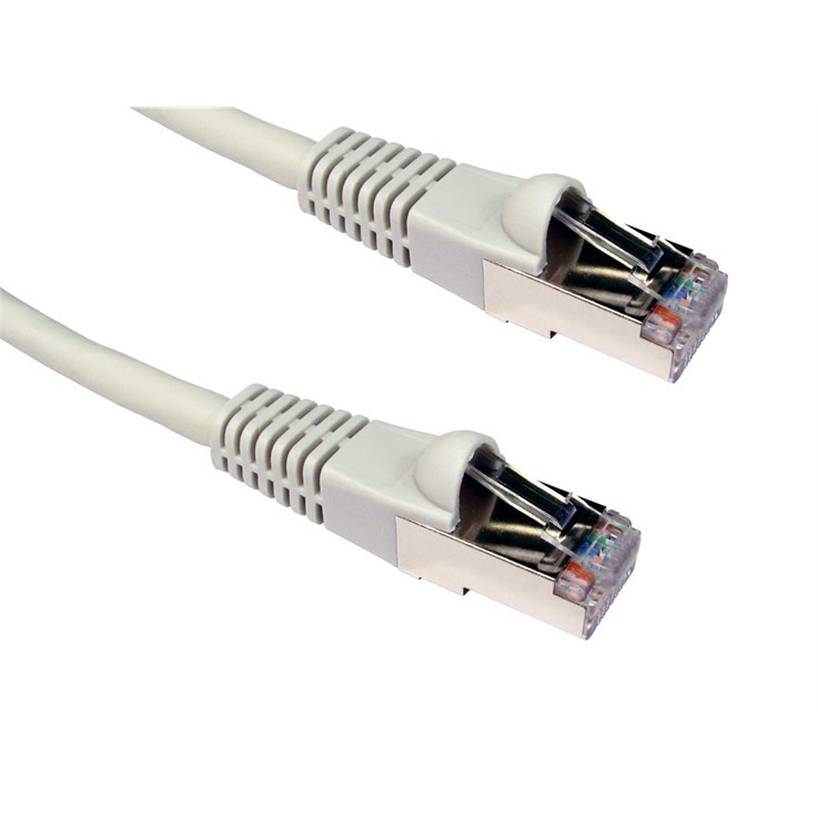 Cables Direct 1m CAT6a, M - M networking cable Grey S/FTP (S-STP)