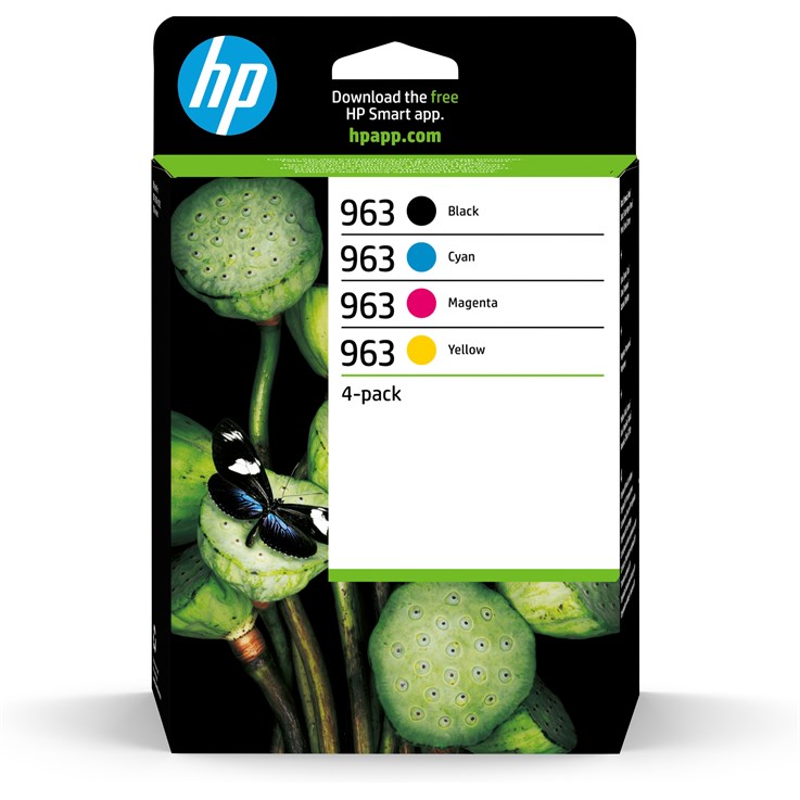 HP 963 4-pack Black/Cyan/Magenta/Yellow Original Ink Cartridges