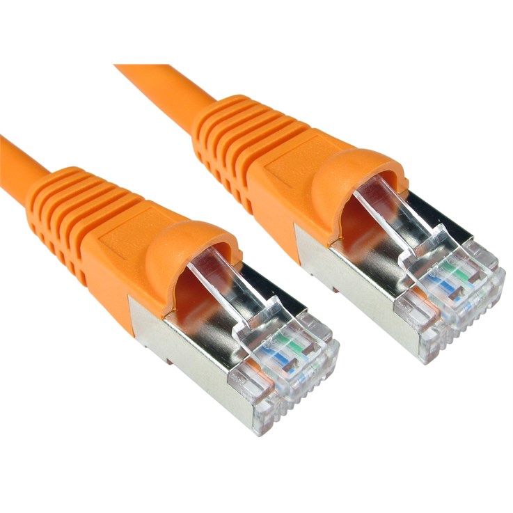 Cables Direct S/FTP CAT6A 3m networking cable Orange S/FTP (S-STP)