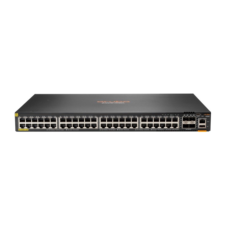 Aruba CX 6200F 48G Class-4 PoE 4SFP+ 740W Managed L3 Gigabit Ethernet (10/100/1000) Power over Ethernet (PoE) 1U
