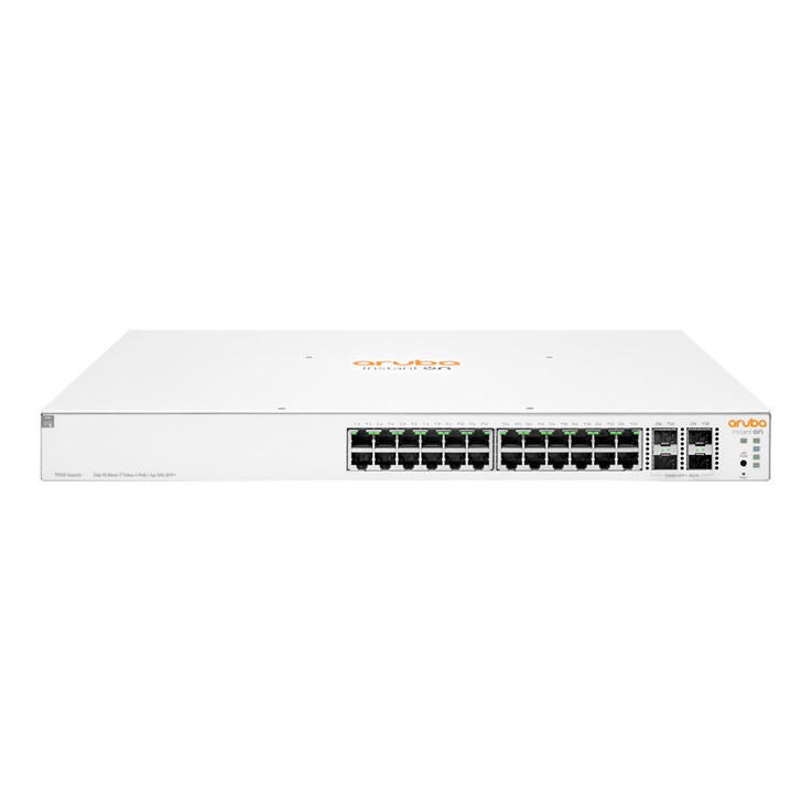 HPE Aruba Networking Aruba Instant On 1930 24G Class4 PoE 4SFP/SFP+ 370W Managed L2+ Gigabit Ethernet (10/100/1000) Power over Ethernet (PoE) 1U White