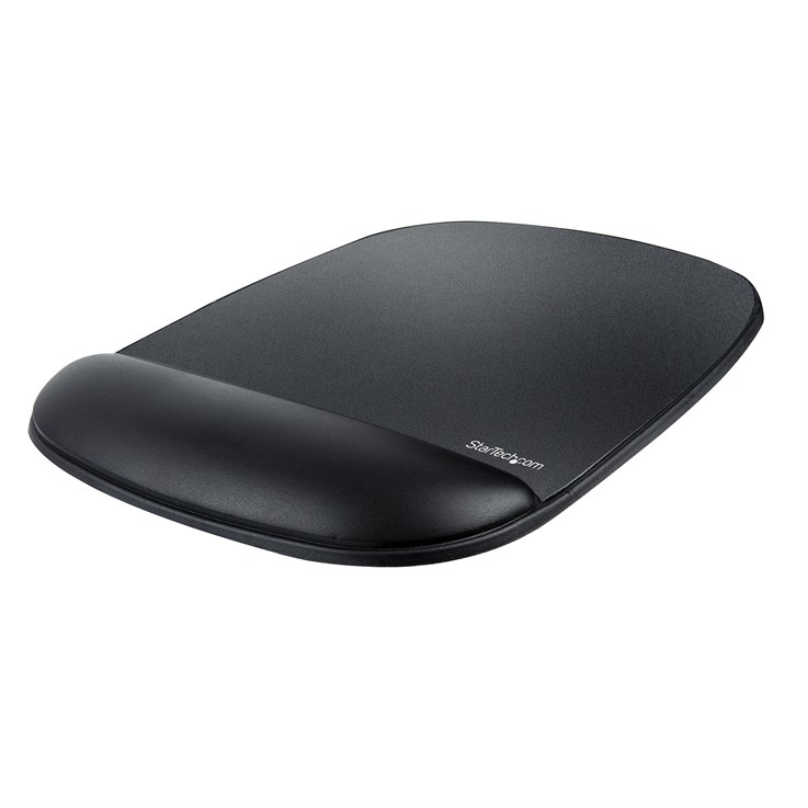 StarTech.com Mouse Pad with Hand rest, 6.7x7.1x 0.8in (17x18x2cm), Ergonomic Mouse Pad with Wrist Support, Desk Wrist Pad w/ Non-Slip PU Base, Cushioned Gel Mouse Pad w/ Palm Rest