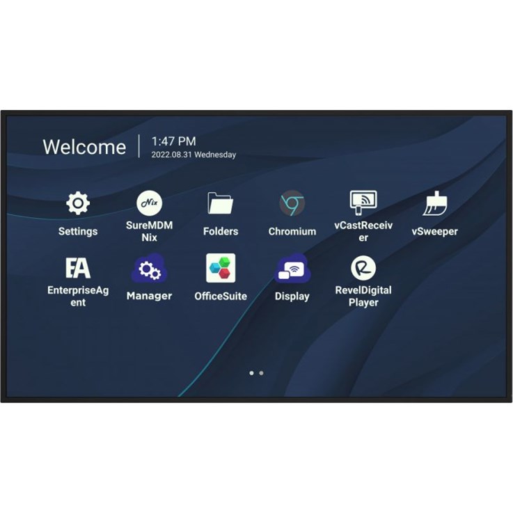 Viewsonic CDE9830 Signage Display 2.49 m (98") Wi-Fi 500 cd/m² 4K Ultra HD Black Touchscreen Built-in processor Android 11
