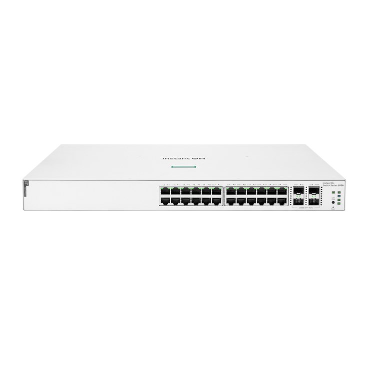 HPE Aruba Networking Instant On 1930 24G Class4 PoE 4SFP/SFP+ 370W Managed L2/L3/L4 Gigabit Ethernet (10/100/1000) Power over Ethernet (PoE) 1U White