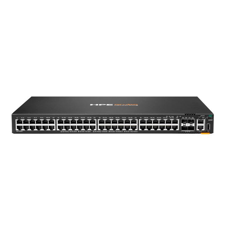 HPE Aruba Networking CX 6200F 48G 4SFP+ Managed L3 Gigabit Ethernet (10/100/1000) 1U