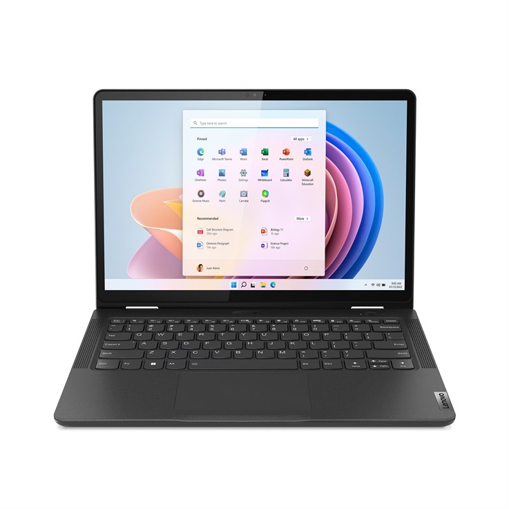 Lenovo 13w Yoga Gen 2 AMD Ryzen™ 5 7530U Hybrid (2-in-1) 33.8 cm (13.3") Touchscreen WUXGA 8 GB DDR4-SDRAM 256 GB SSD Wi-Fi 6 (802.11ax) Windows 11 Pro Education Black