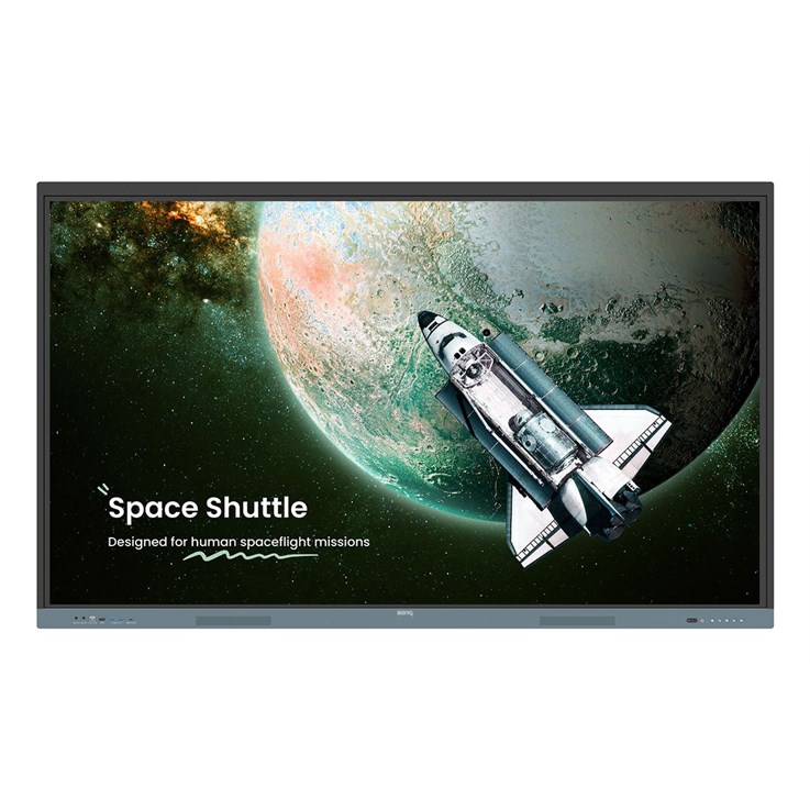 BenQ RE6504 Interactive flat panel 165.1 cm (65") 450 cd/m² 4K Ultra HD Black, Grey Touchscreen Built-in processor Android