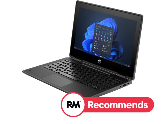HP Pro x360 Fortis G11 Laptop 29.5 cm (11.6") Touchscreen HD Intel® N100 4 GB DDR4-SDRAM 128 GB eMMC Wi-Fi 6E (802.11ax) Windows 11 STF Education Black No Pen