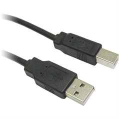 Cables Direct CDL-102 USB cable USB 2.0 2 m USB A USB B Black