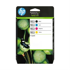 HP 953 4-pack Black/Cyan/Magenta/Yellow Original Ink Cartridges