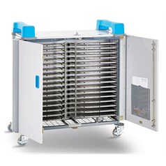 LapCabby UniCabby 32 Horizontal Portable device management cart Blue