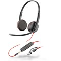 POLY Blackwire 3225 Stereo USB-C Headset +3.5mm Plug +USB-C/A Adapter (Bulk)