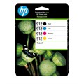 HP 912 4-pack Black/Cyan/Magenta/Yellow Original Ink Cartridges