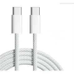 JLC WA60 Type C (Male) to Type C (Male) 60W Braided Cable – 1M White